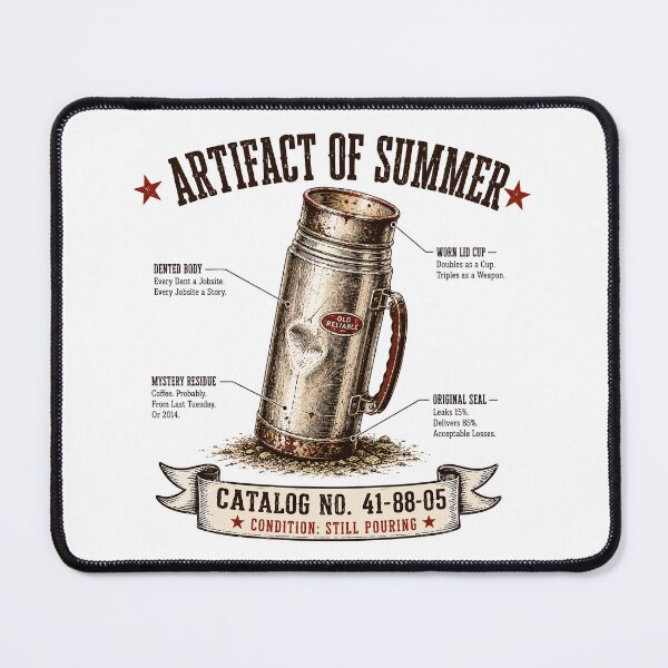 Item preview, Vintage Thermos T-Shirt | Artifact of Summer | Retro Camping Gift designed and sold by Mikoff04-arts.