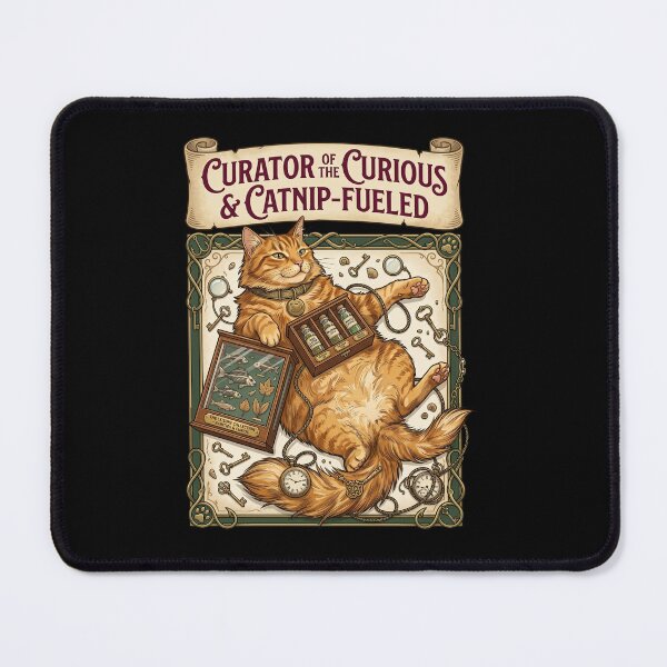 Item preview, Curator Of The Curious Catnip Fueled Ginger Cat designed and sold by TeeARTHY.