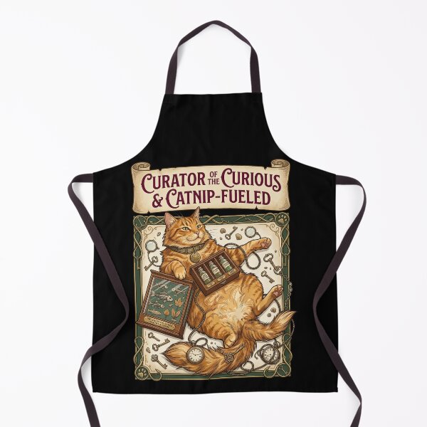 Item preview, Curator Of The Curious Catnip Fueled Ginger Cat designed and sold by TeeARTHY.