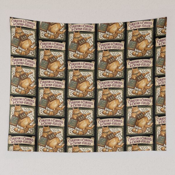 Item preview, Curator Of The Curious Catnip Fueled Ginger Cat designed and sold by TeeARTHY.