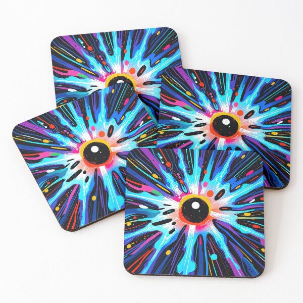 Item preview, Cosmic Energy Burst Abstract Art | Vibrant Space Explosion Design designed and sold by IMuDesigner.