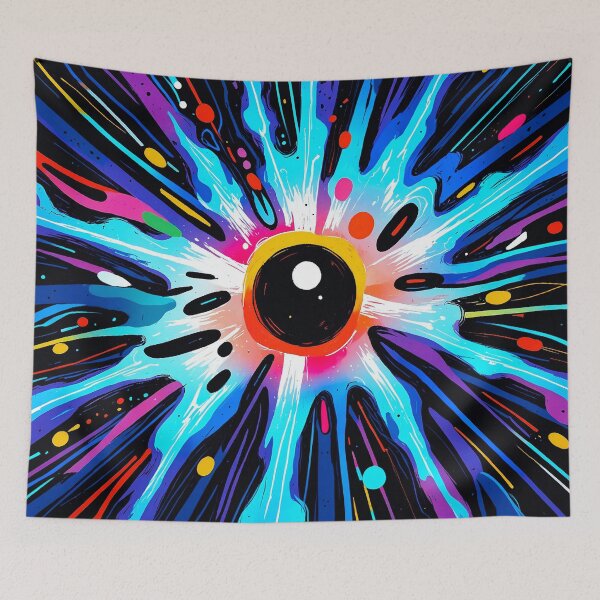 Item preview, Cosmic Energy Burst Abstract Art | Vibrant Space Explosion Design designed and sold by IMuDesigner.