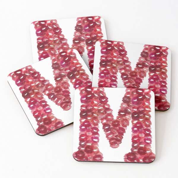 Item preview, Letter 'M' in Kisses designed and sold by Megh Trivedi.