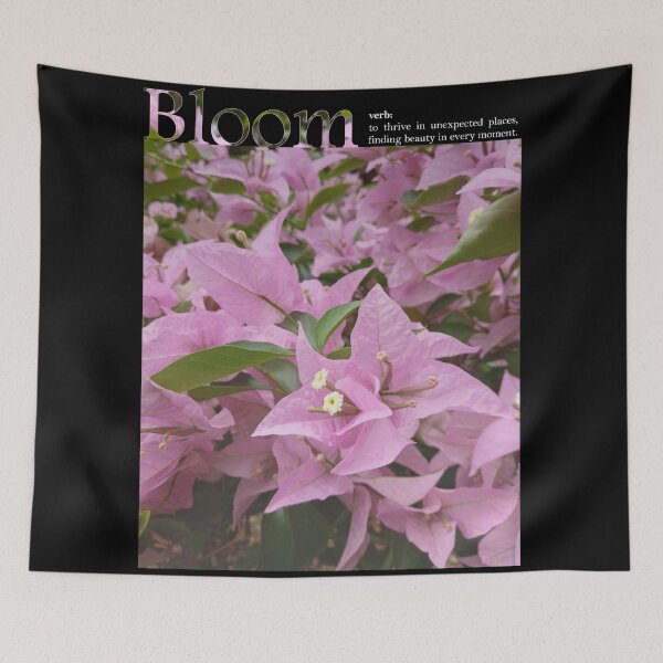 Item preview, Bloom – Botanical Typography Wall Art | Floral Aesthetic Print | Cottagecore & Minimal Nature Poster designed and sold by NeededTees.