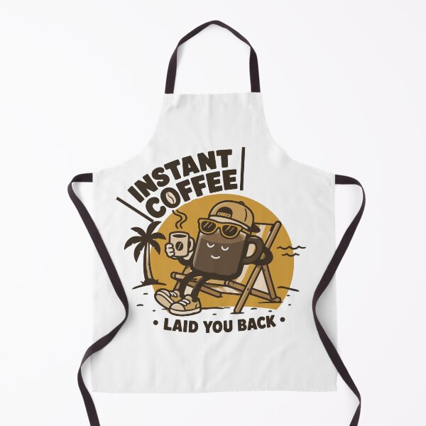 Item preview, Instant Coffee Laid Back Personality Illustration designed and sold by ANALOG MISCHIEF.