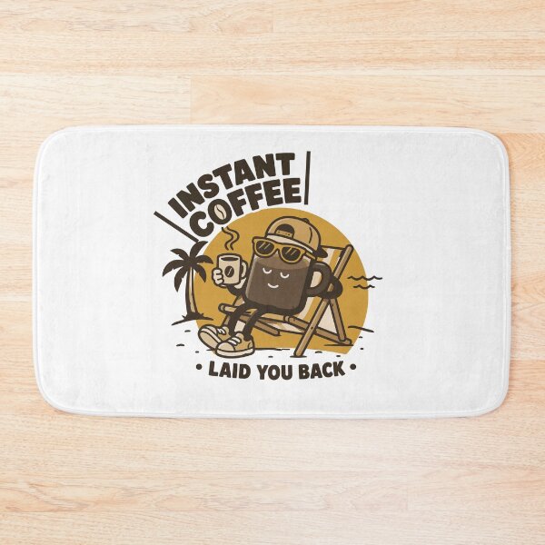 Item preview, Instant Coffee Laid Back Personality Illustration designed and sold by ANALOG MISCHIEF.
