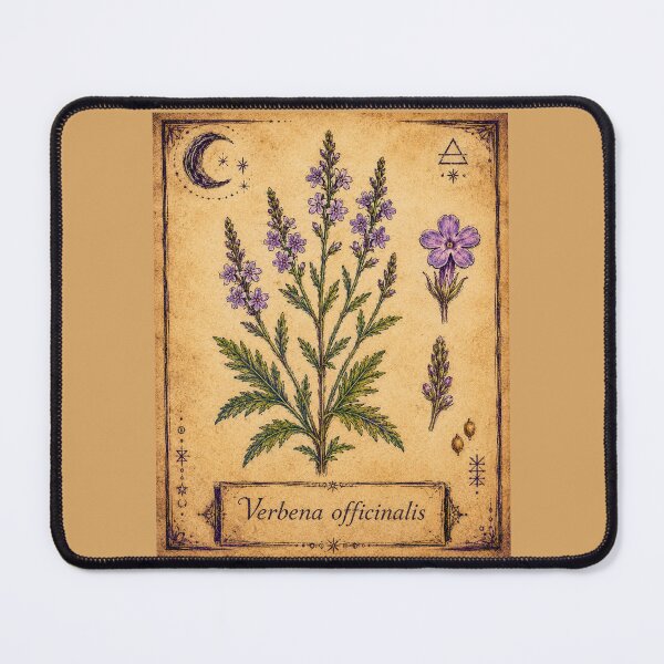 Item preview, Verbena officinalis – Witchy Herbarium Collector’s Edition designed and sold by JOANNASKAH.