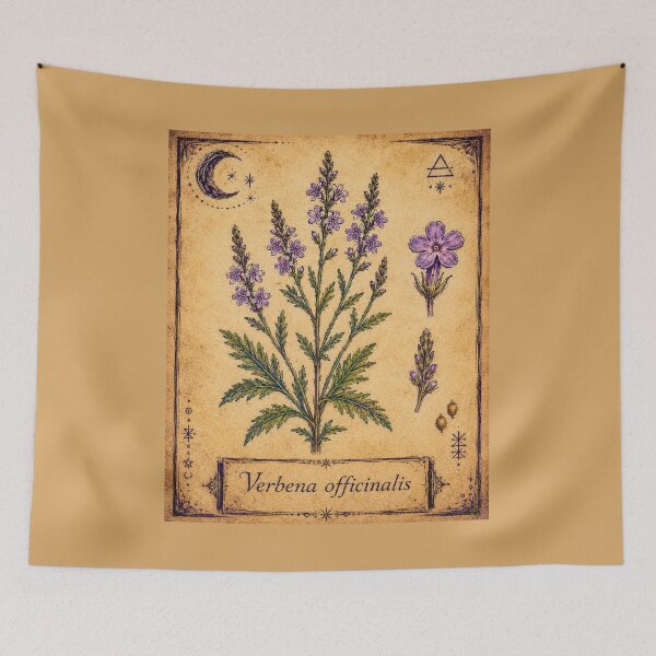 Item preview, Verbena officinalis – Witchy Herbarium Collector’s Edition designed and sold by JOANNASKAH.