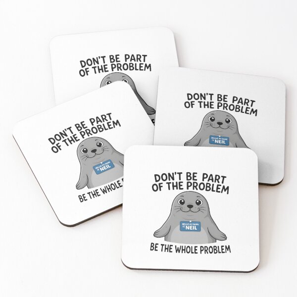 Item preview, Funny Seal Name Tag Meme designed and sold by dragonbol023.