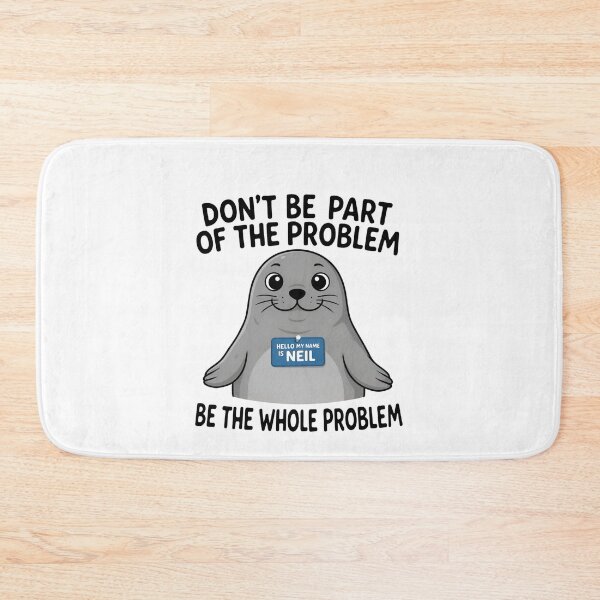 Item preview, Funny Seal Name Tag Meme designed and sold by dragonbol023.