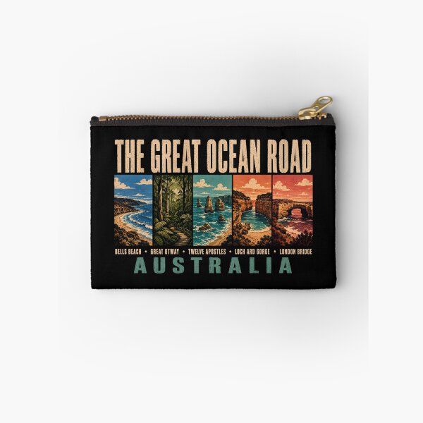 Item preview, Great Ocean Road Australia Landmarks Illustration Vintage designed and sold by KrisSidDesigns.