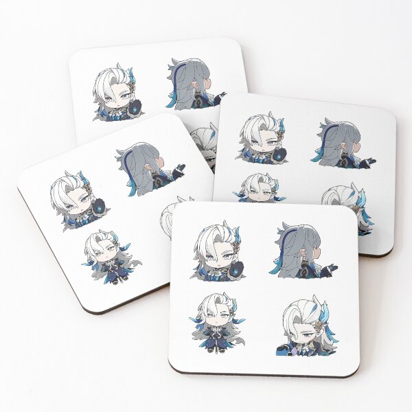 Item preview, Neuvillette Genshin Impact Chibi Stickers Set designed and sold by marcuslilis.