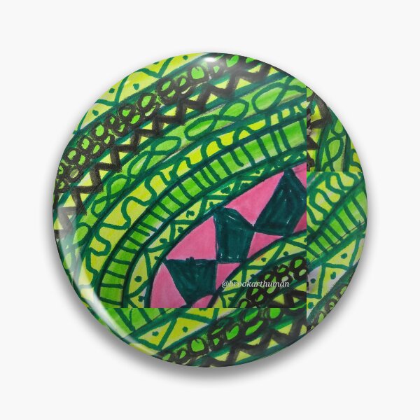 Item preview, Green Curved Patterns  designed and sold by DancingCreek.
