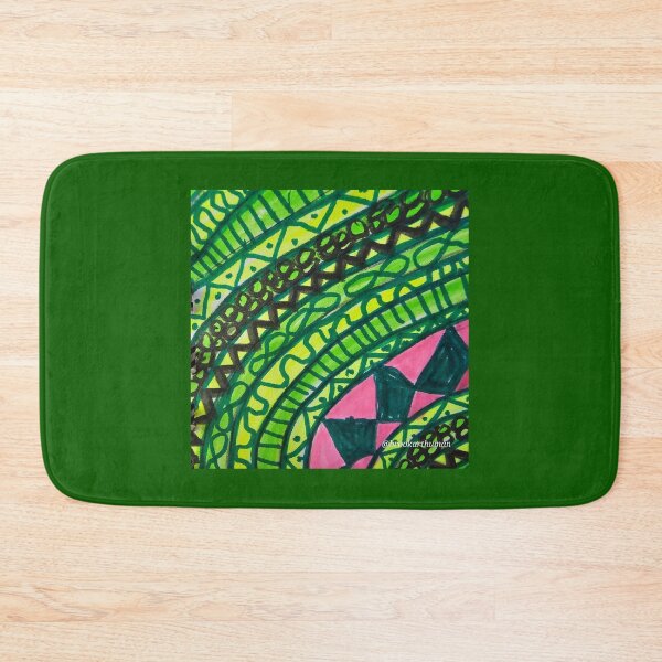 Item preview, Green Curved Patterns  designed and sold by DancingCreek.