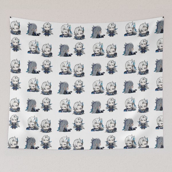 Item preview, Neuvillette Genshin Impact Chibi Stickers Set designed and sold by marcuslilis.