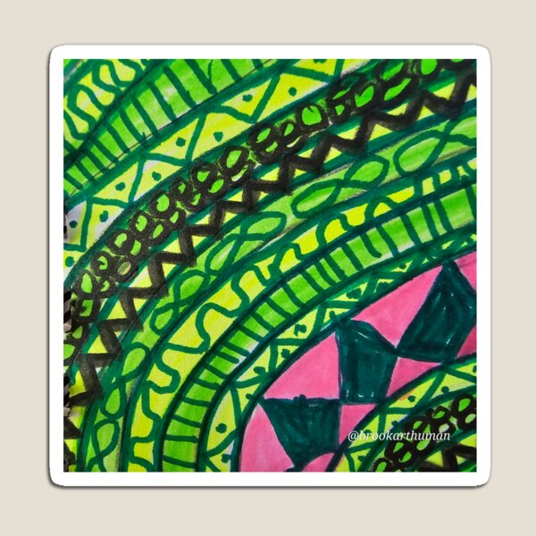 Item preview, Green Curved Patterns  designed and sold by DancingCreek.