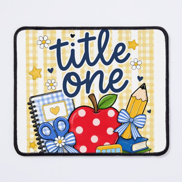 Item preview, Title One Teacher Yellow Gingham Coquette Back To School Educator Appreciation designed and sold by VGAfanatic.