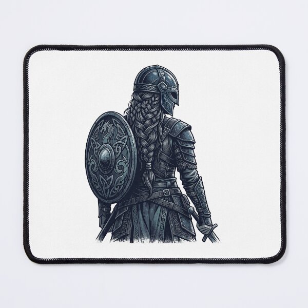 Item preview, Nordic Warrior Shield Maiden Dark Fantasy designed and sold by TeeARTHY.