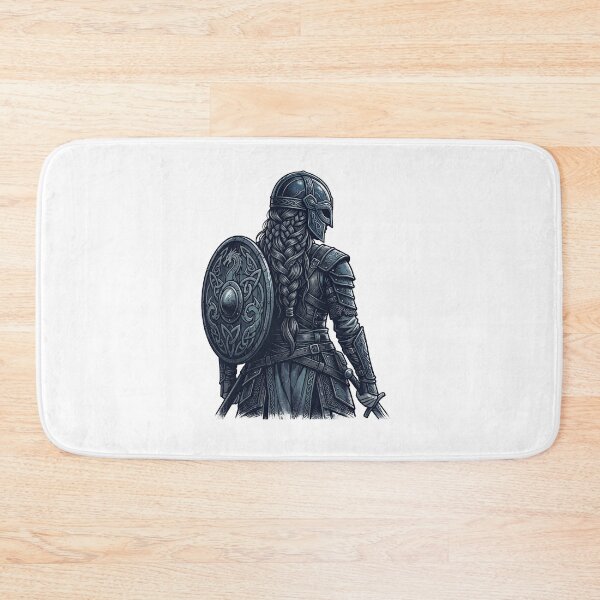 Item preview, Nordic Warrior Shield Maiden Dark Fantasy designed and sold by TeeARTHY.
