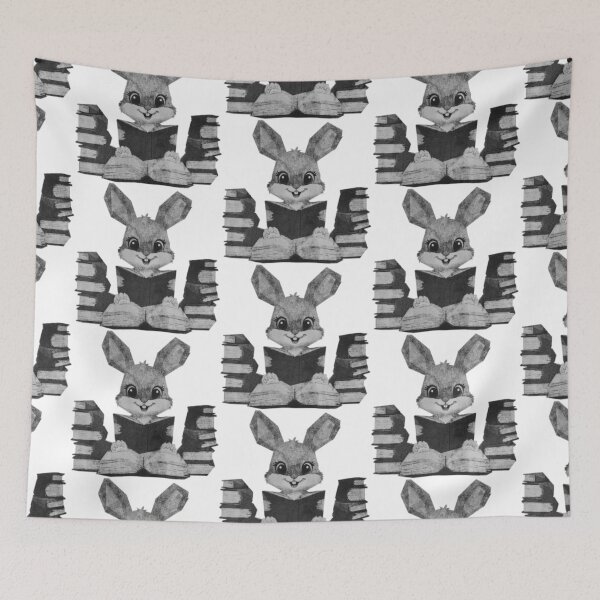 Item preview, Cute Bunny Reading Books designed and sold by kinpirks.