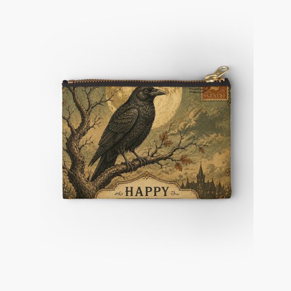 Item preview, Vintage Halloween Postcard Raven Design designed and sold by SunnyDesign82.