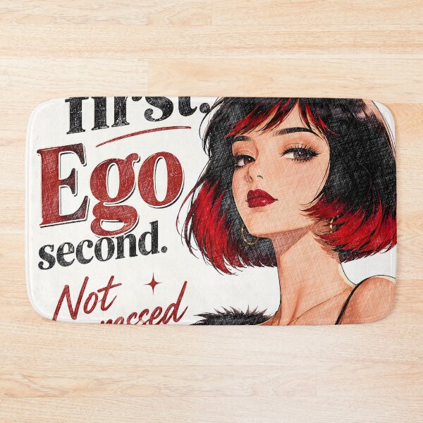 Item preview, Grace First Ego Second - Retro Sassy Girl Pop Art Illustration designed and sold by Hen-C-Art.