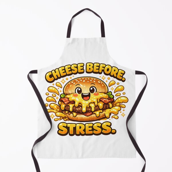 Item preview, Cheese Before Stress: Wellness Priority Burger Therapy Design designed and sold by irfanshikh.
