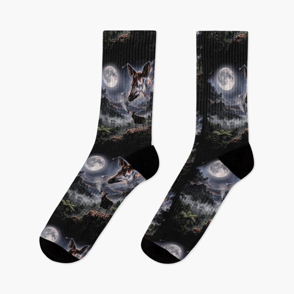 Item preview, Okapi Howling At Moon Jungle Night Vision designed and sold by d247.