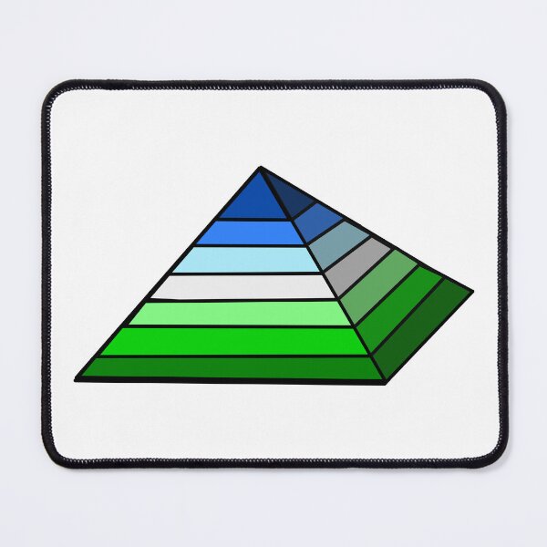 Item preview, Pyramid Pride Flag Gay Ocean designed and sold by HarveyHandcraftsandDesigns.