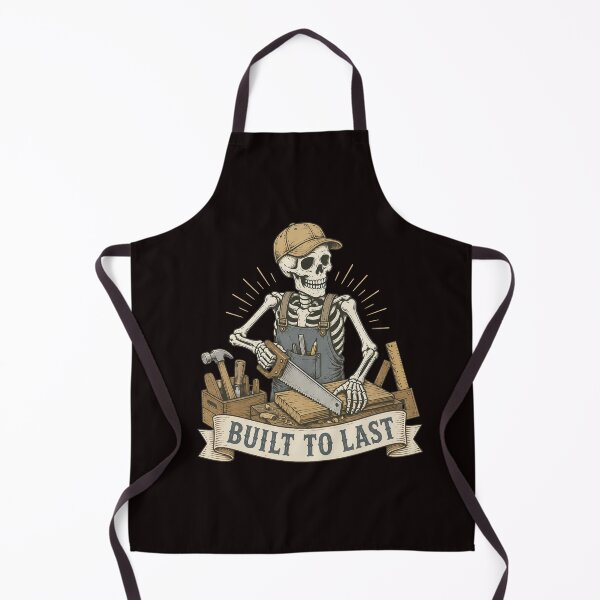 Item preview, Built to Last Skeleton Carpenter Vintage Woodworking Graphic designed and sold by Tadeusz1.