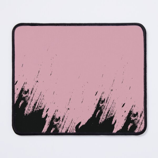 Item preview, Abstract Black Ink Splash on Dusty Pink designed and sold by BetweenForms.
