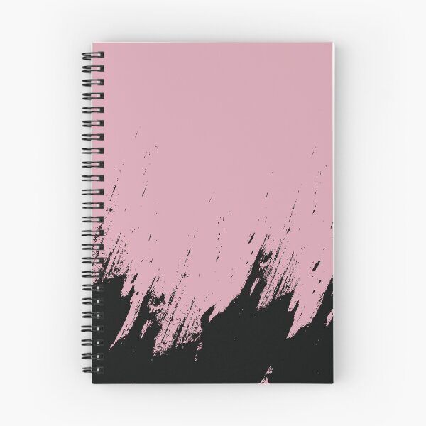 Item preview, Abstract Black Ink Splash on Dusty Pink designed and sold by BetweenForms.