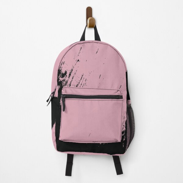 Item preview, Abstract Black Ink Splash on Dusty Pink designed and sold by BetweenForms.