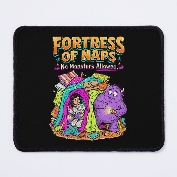 Item preview, Fortress Of Naps No Monsters Allowed Bedroom designed and sold by TeeARTHY.