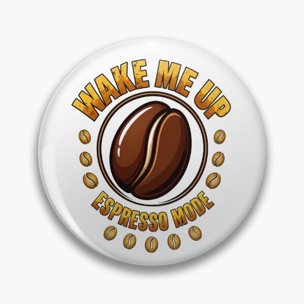 Item preview, Wake Me Up Espresso Mode - Vintage Coffee Bean Design designed and sold by katiecorners.