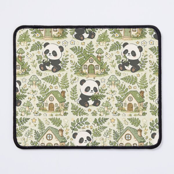 Item preview, Panda Fern Cottage Pattern designed and sold by Soft Berry Studio.