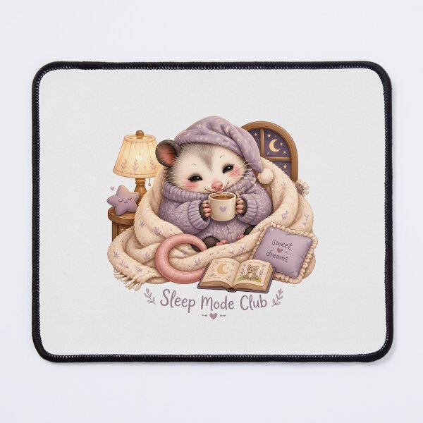 Item preview, Cute Possum Sticker - Sleep Mode Club Cozy Animal Design, Kawaii Possum, Sleepy Animal Gift, Woodland Creature designed and sold by VectorJoy.