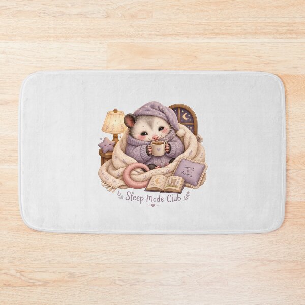 Item preview, Cute Possum Sticker - Sleep Mode Club Cozy Animal Design, Kawaii Possum, Sleepy Animal Gift, Woodland Creature designed and sold by VectorJoy.