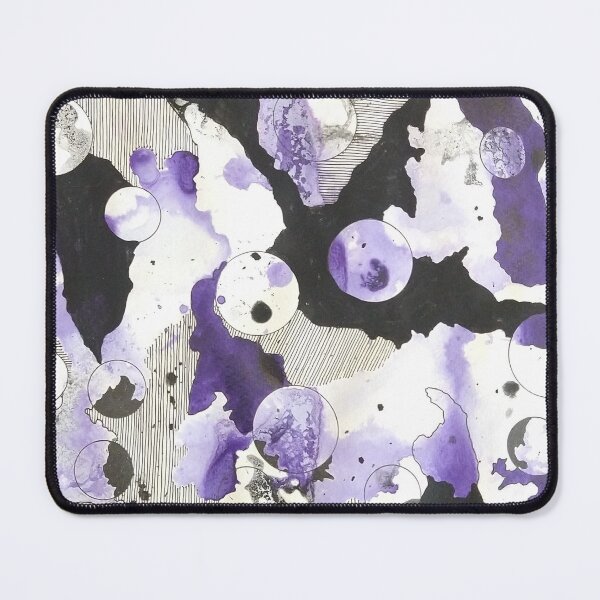Item preview, Abstract Purple and Black Drifting Moons designed and sold by NovellaGifts.