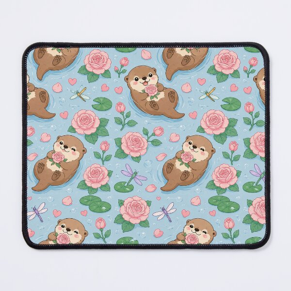 Item preview, Otter Rose Pond Pattern designed and sold by Soft Berry Studio.