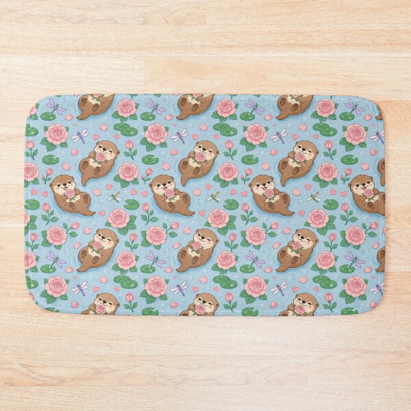 Item preview, Otter Rose Pond Pattern designed and sold by Soft Berry Studio.