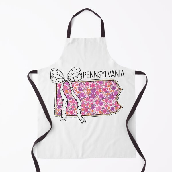 Item preview, Cute Pennsylvania Floral Map Graphic Coquette Bow Design designed and sold by Paper Drip.
