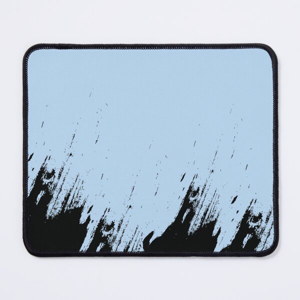 Item preview, Abstract Black Ink Splash on Powder Blue designed and sold by BetweenForms.