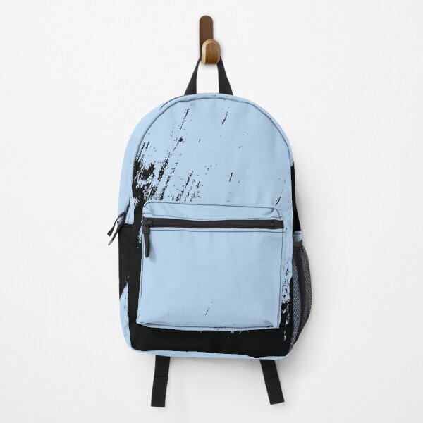 Item preview, Abstract Black Ink Splash on Powder Blue designed and sold by BetweenForms.