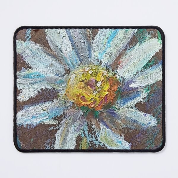 Item preview, Daisy chamomile oil pastel drawing designed and sold by Madie Kay.