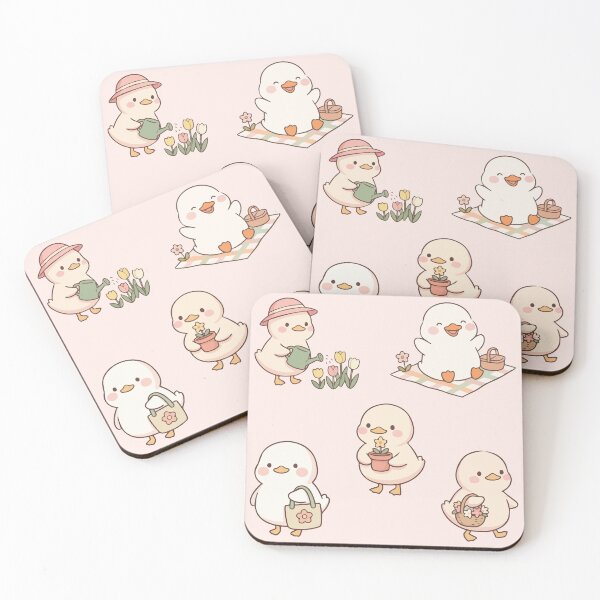 Item preview, Aesthetic Cute Cottagecore Duck stickers Garden Picnic Soft Pastel Cozy Vibe sticker pack Set designed and sold by Art IN Pack.