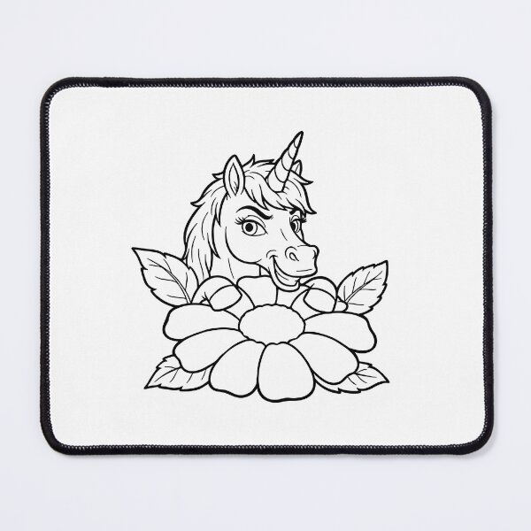 Item preview, Cute Floral Unicorn Line Art Illustration designed and sold by ArtPer-design.