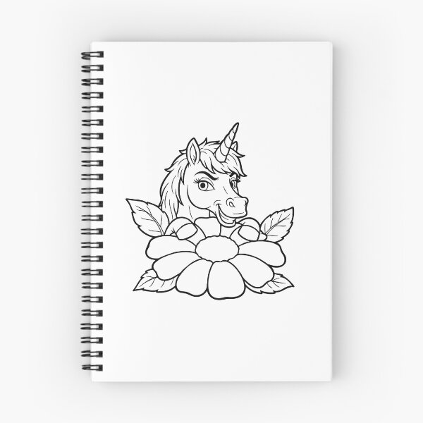 Item preview, Cute Floral Unicorn Line Art Illustration designed and sold by ArtPer-design.