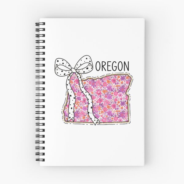 Item preview, Cute Oregon Floral Map Graphic Coquette Bow Design designed and sold by Paper Drip.
