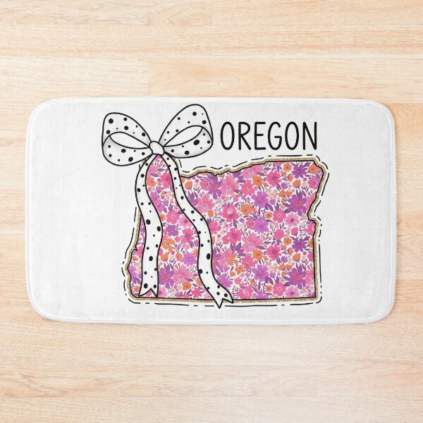 Item preview, Cute Oregon Floral Map Graphic Coquette Bow Design designed and sold by Paper Drip.